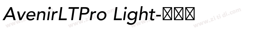 AvenirLTPro Light字体转换